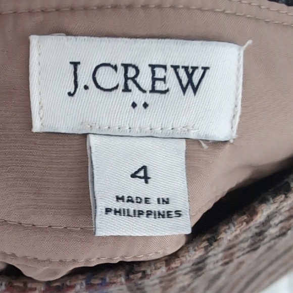 J.Crew Classic Houndstooth Skirt - Sz 4 - Picture 2 of 5